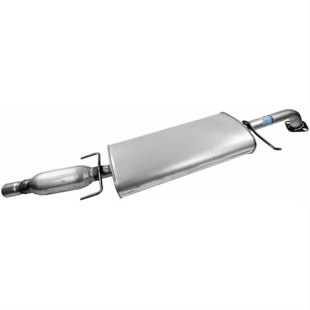 Walker Muffler Quiet-Flow SS Oval Stainless Steel Aluminized Center Inlet Outlet Ford Mercury 56233